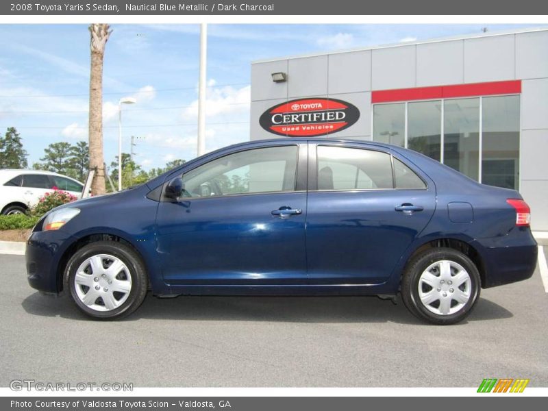 Nautical Blue Metallic / Dark Charcoal 2008 Toyota Yaris S Sedan