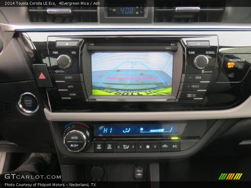 Controls of 2014 Corolla LE Eco