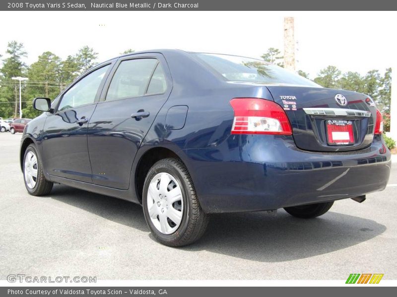 Nautical Blue Metallic / Dark Charcoal 2008 Toyota Yaris S Sedan