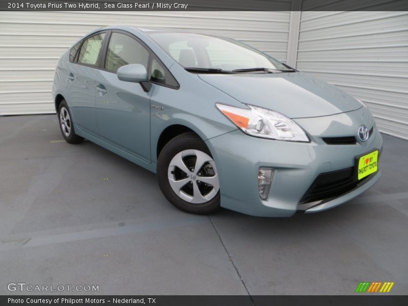 Sea Glass Pearl / Misty Gray 2014 Toyota Prius Two Hybrid