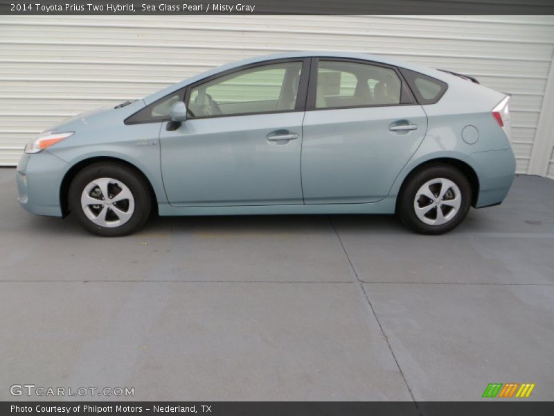 Sea Glass Pearl / Misty Gray 2014 Toyota Prius Two Hybrid