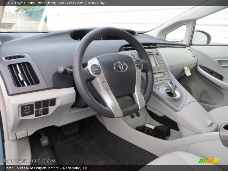 Sea Glass Pearl / Misty Gray 2014 Toyota Prius Two Hybrid