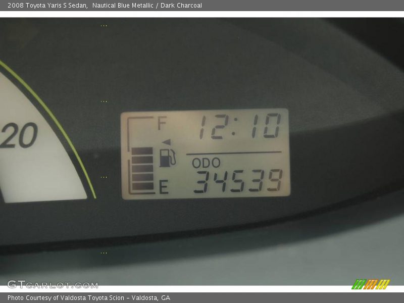 Nautical Blue Metallic / Dark Charcoal 2008 Toyota Yaris S Sedan