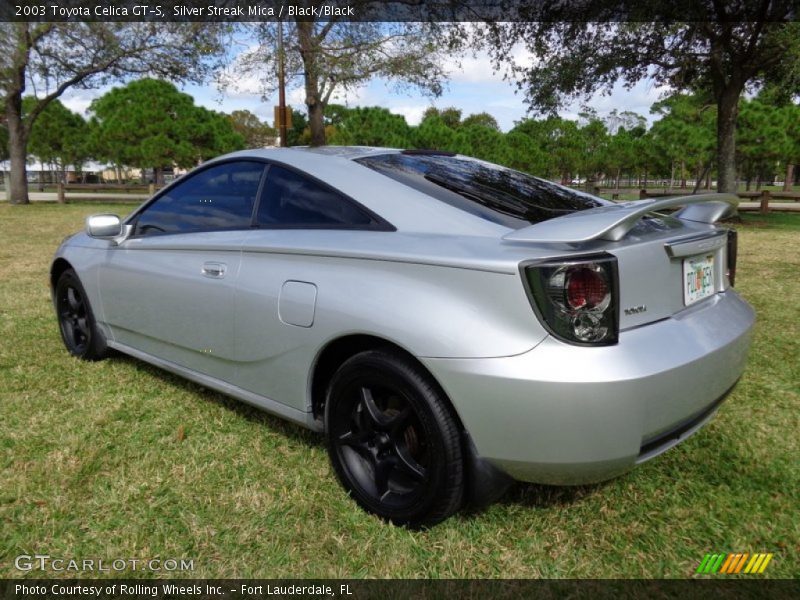 Silver Streak Mica / Black/Black 2003 Toyota Celica GT-S
