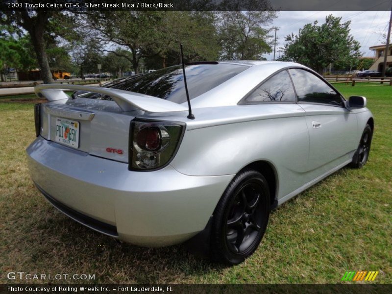 Silver Streak Mica / Black/Black 2003 Toyota Celica GT-S