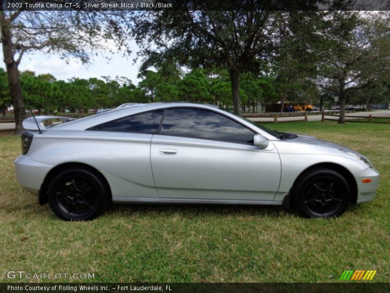 Silver Streak Mica / Black/Black 2003 Toyota Celica GT-S