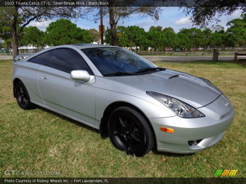 Silver Streak Mica / Black/Black 2003 Toyota Celica GT-S