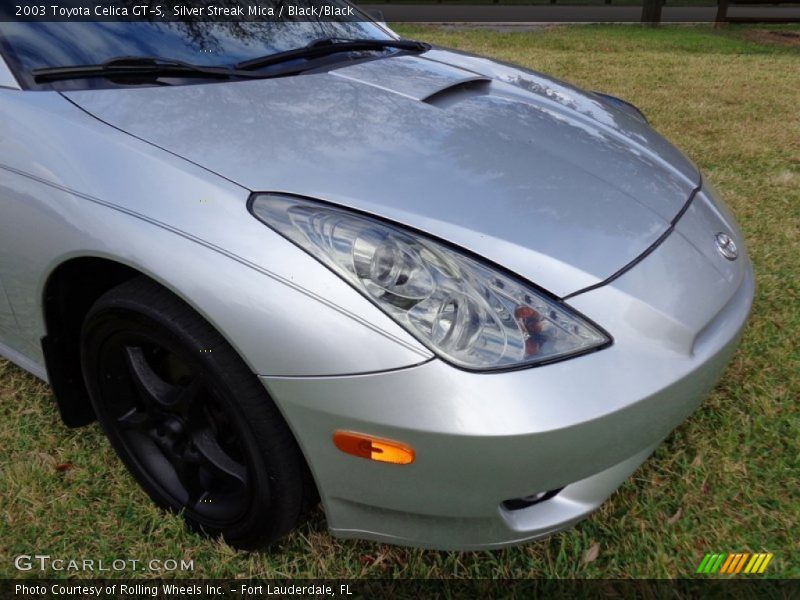 Silver Streak Mica / Black/Black 2003 Toyota Celica GT-S