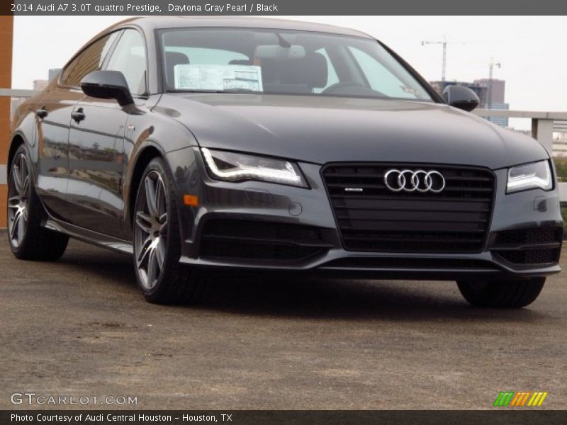 Daytona Gray Pearl / Black 2014 Audi A7 3.0T quattro Prestige