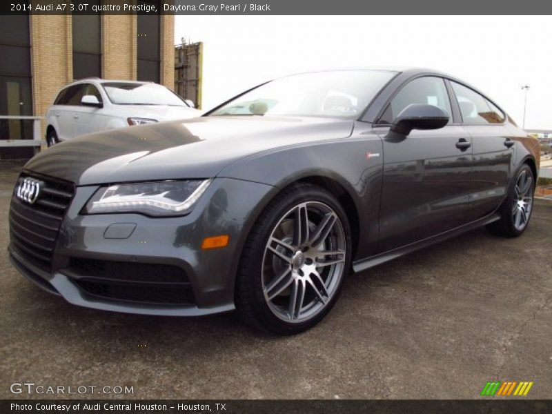 Daytona Gray Pearl / Black 2014 Audi A7 3.0T quattro Prestige