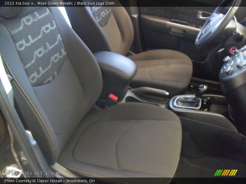 Moss Green Metallic / Black Soul Logo Cloth 2013 Kia Soul +