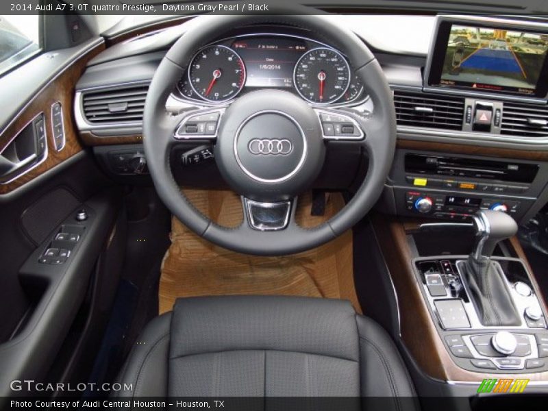 Daytona Gray Pearl / Black 2014 Audi A7 3.0T quattro Prestige