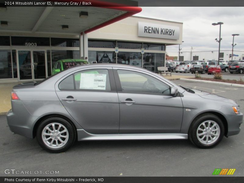Mercury Gray / Black 2014 Mitsubishi Lancer ES