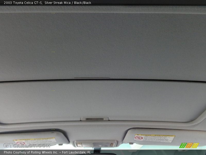 Silver Streak Mica / Black/Black 2003 Toyota Celica GT-S