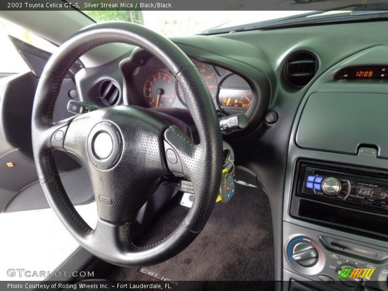 Silver Streak Mica / Black/Black 2003 Toyota Celica GT-S