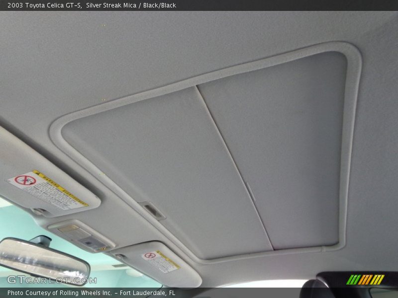 Silver Streak Mica / Black/Black 2003 Toyota Celica GT-S