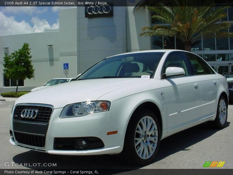 Ibis White / Beige 2008 Audi A4 2.0T Special Edition Sedan