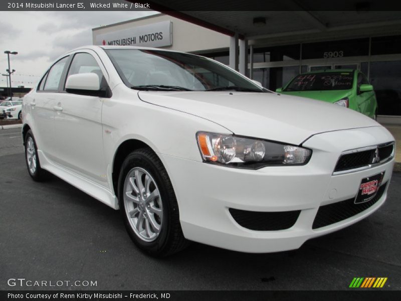 Wicked White / Black 2014 Mitsubishi Lancer ES