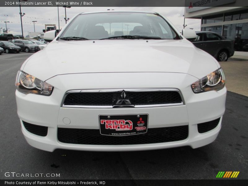 Wicked White / Black 2014 Mitsubishi Lancer ES