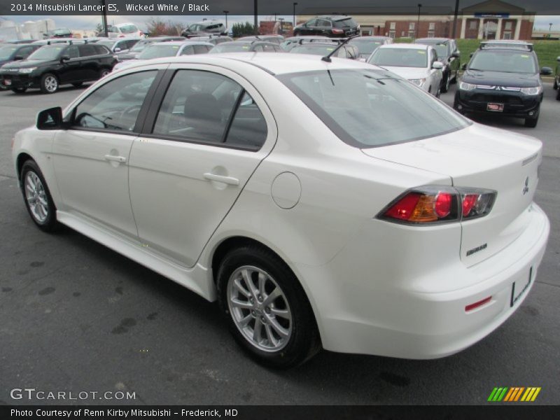 Wicked White / Black 2014 Mitsubishi Lancer ES