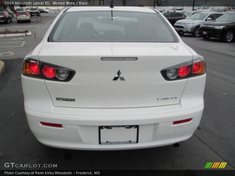 Wicked White / Black 2014 Mitsubishi Lancer ES