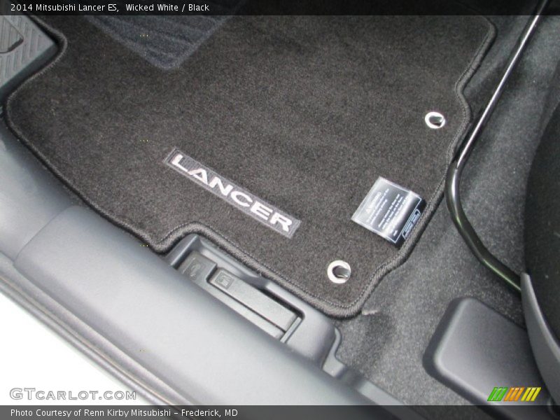 Wicked White / Black 2014 Mitsubishi Lancer ES
