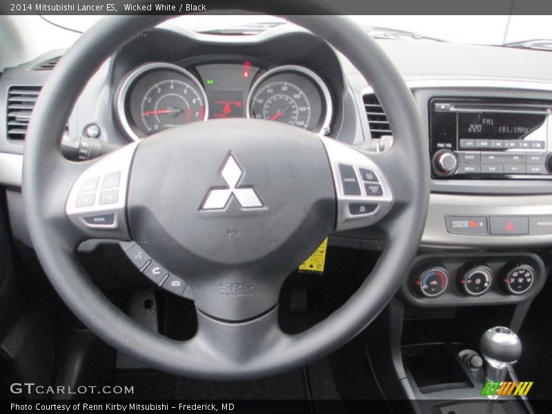 Wicked White / Black 2014 Mitsubishi Lancer ES