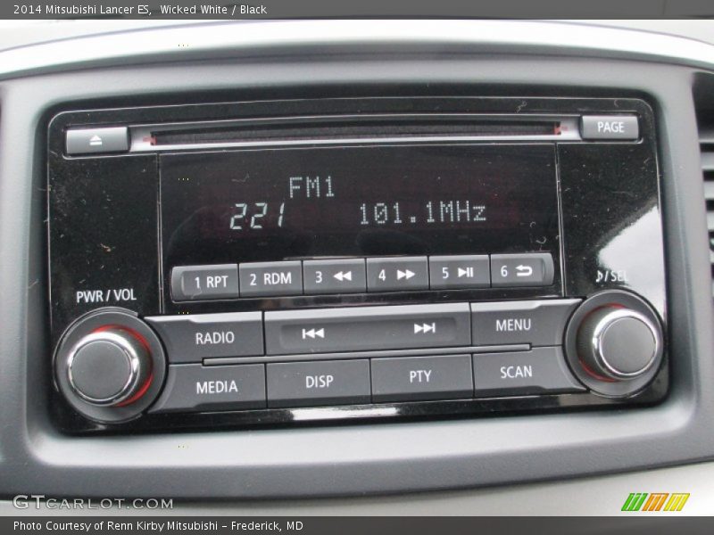 Wicked White / Black 2014 Mitsubishi Lancer ES