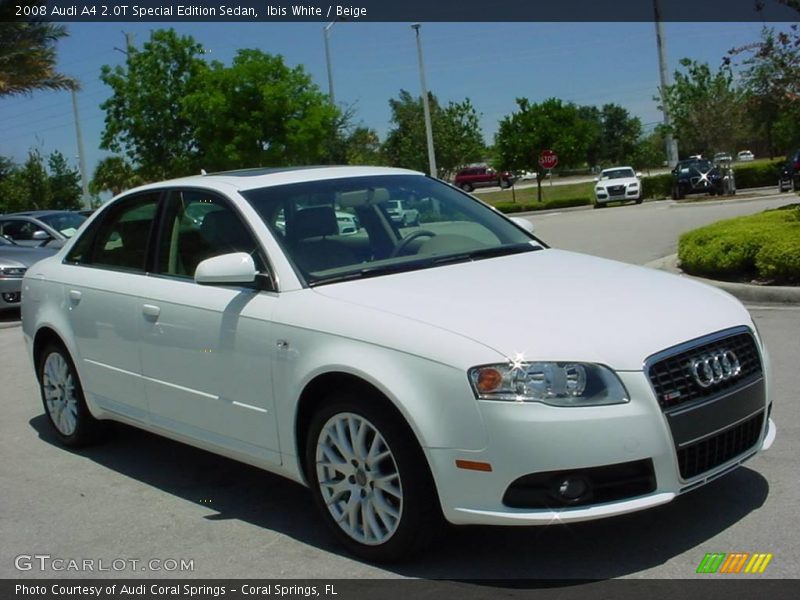 Ibis White / Beige 2008 Audi A4 2.0T Special Edition Sedan