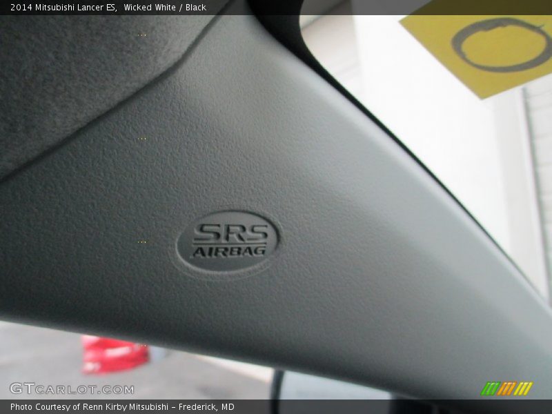 Wicked White / Black 2014 Mitsubishi Lancer ES