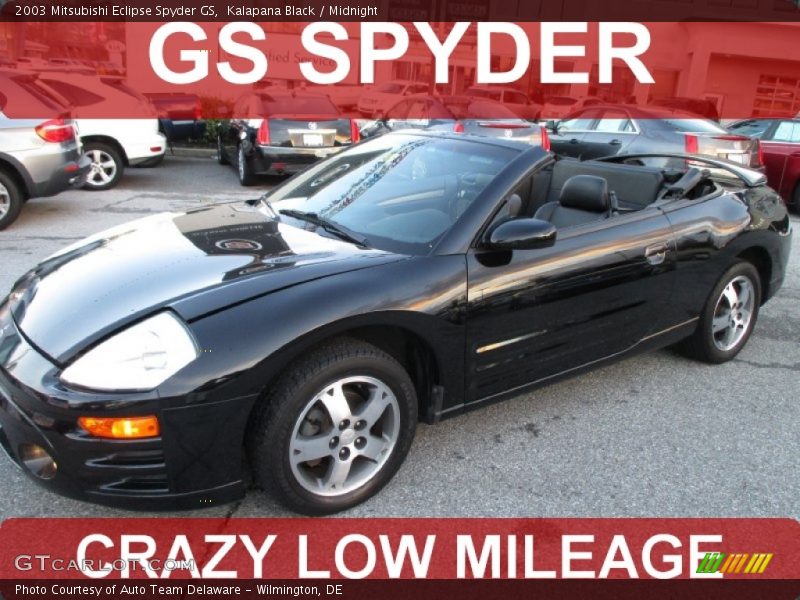 Kalapana Black / Midnight 2003 Mitsubishi Eclipse Spyder GS