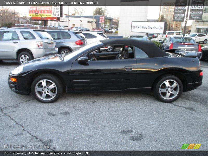 Kalapana Black / Midnight 2003 Mitsubishi Eclipse Spyder GS