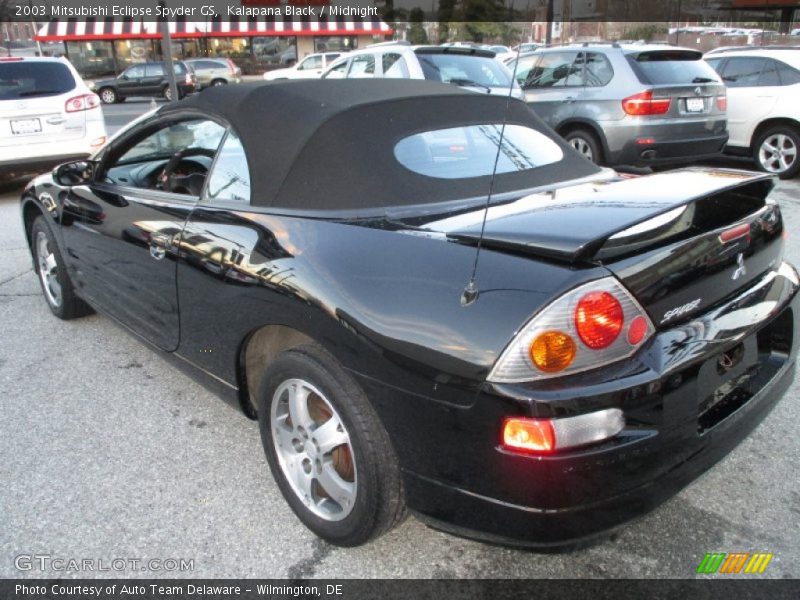 Kalapana Black / Midnight 2003 Mitsubishi Eclipse Spyder GS