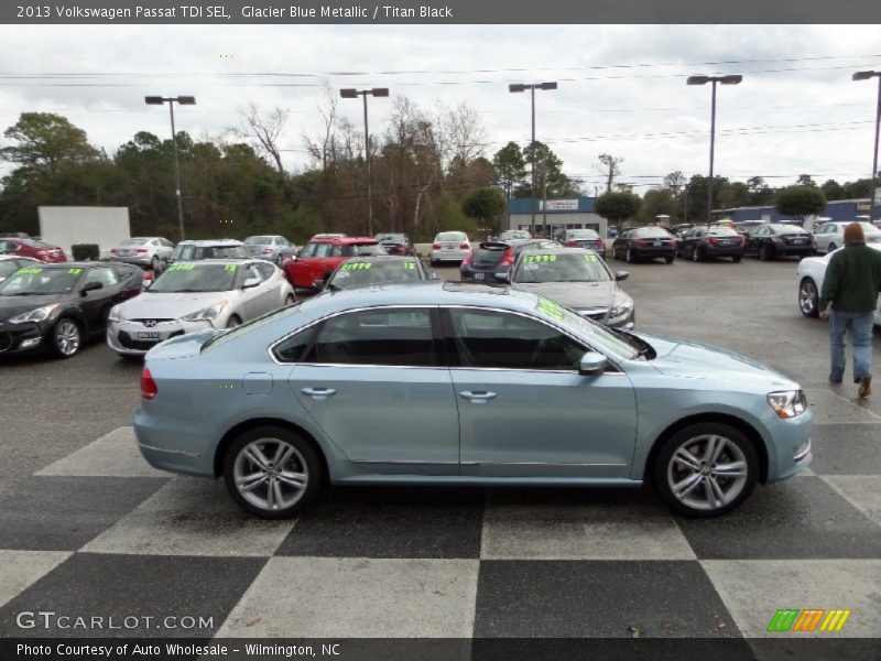 Glacier Blue Metallic / Titan Black 2013 Volkswagen Passat TDI SEL