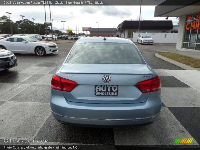 Glacier Blue Metallic / Titan Black 2013 Volkswagen Passat TDI SEL