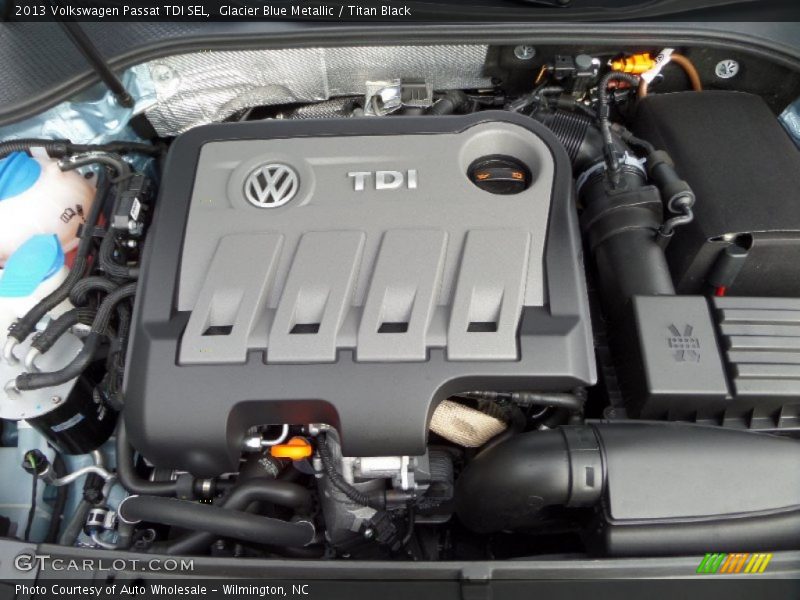 Glacier Blue Metallic / Titan Black 2013 Volkswagen Passat TDI SEL