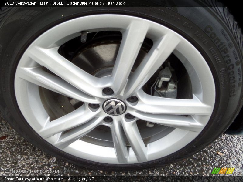 Glacier Blue Metallic / Titan Black 2013 Volkswagen Passat TDI SEL