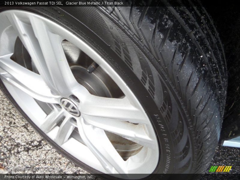 Glacier Blue Metallic / Titan Black 2013 Volkswagen Passat TDI SEL