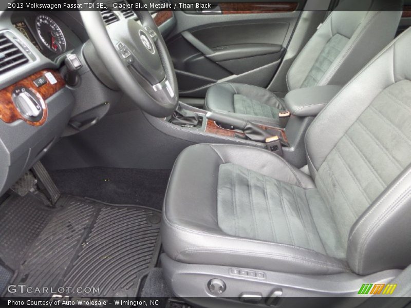 Glacier Blue Metallic / Titan Black 2013 Volkswagen Passat TDI SEL