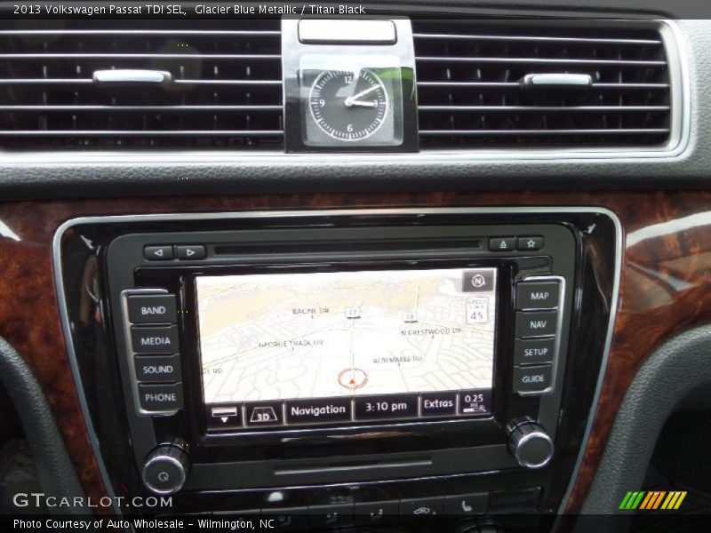 Glacier Blue Metallic / Titan Black 2013 Volkswagen Passat TDI SEL