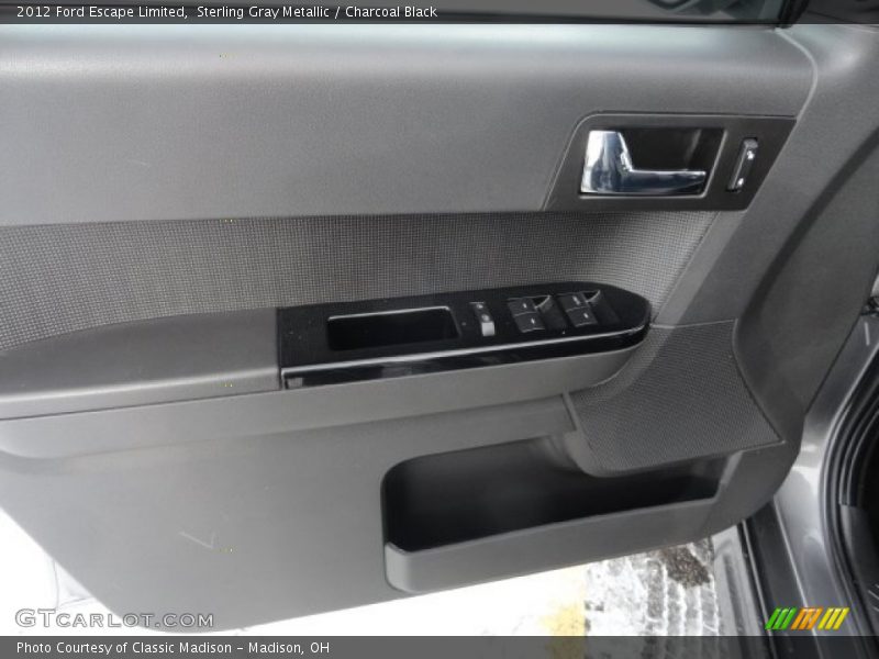 Sterling Gray Metallic / Charcoal Black 2012 Ford Escape Limited