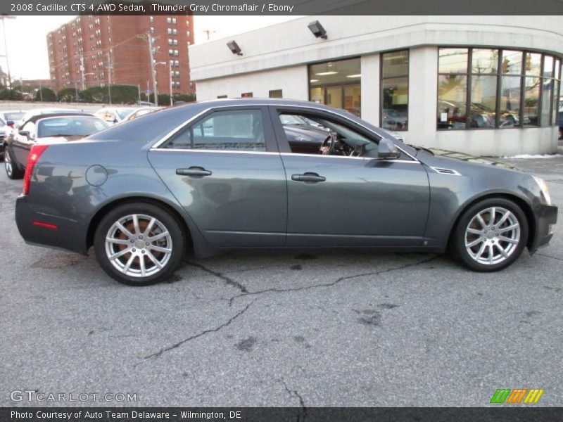 Thunder Gray Chromaflair / Ebony 2008 Cadillac CTS 4 AWD Sedan