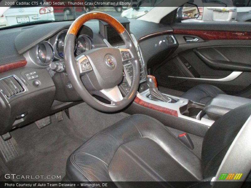 Ebony Interior - 2008 CTS 4 AWD Sedan 