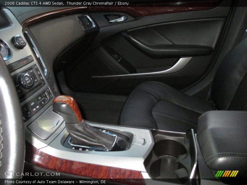 Thunder Gray Chromaflair / Ebony 2008 Cadillac CTS 4 AWD Sedan