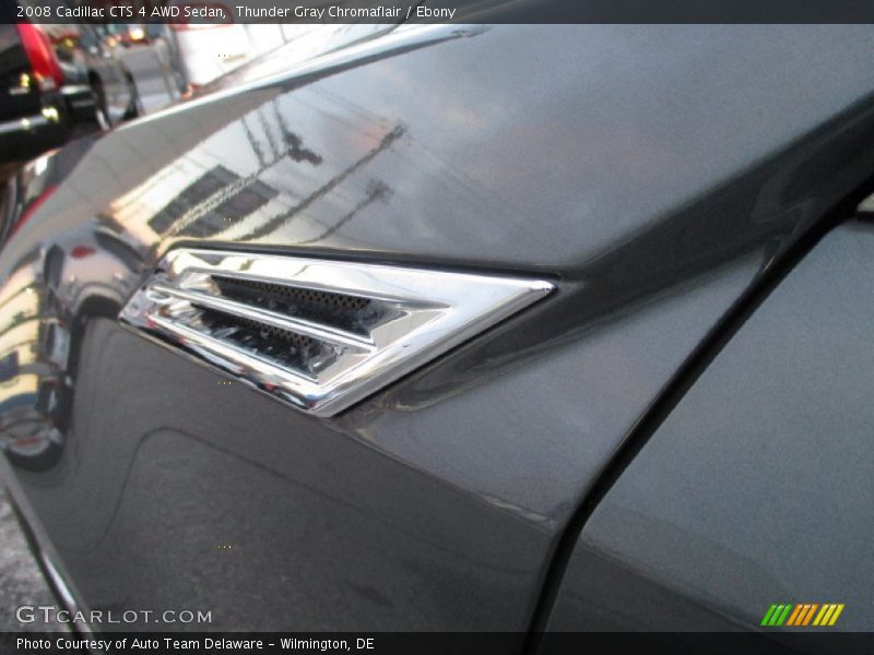 Thunder Gray Chromaflair / Ebony 2008 Cadillac CTS 4 AWD Sedan