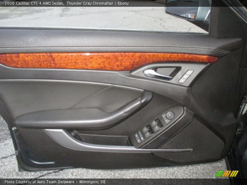 Thunder Gray Chromaflair / Ebony 2008 Cadillac CTS 4 AWD Sedan