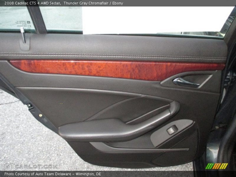 Thunder Gray Chromaflair / Ebony 2008 Cadillac CTS 4 AWD Sedan