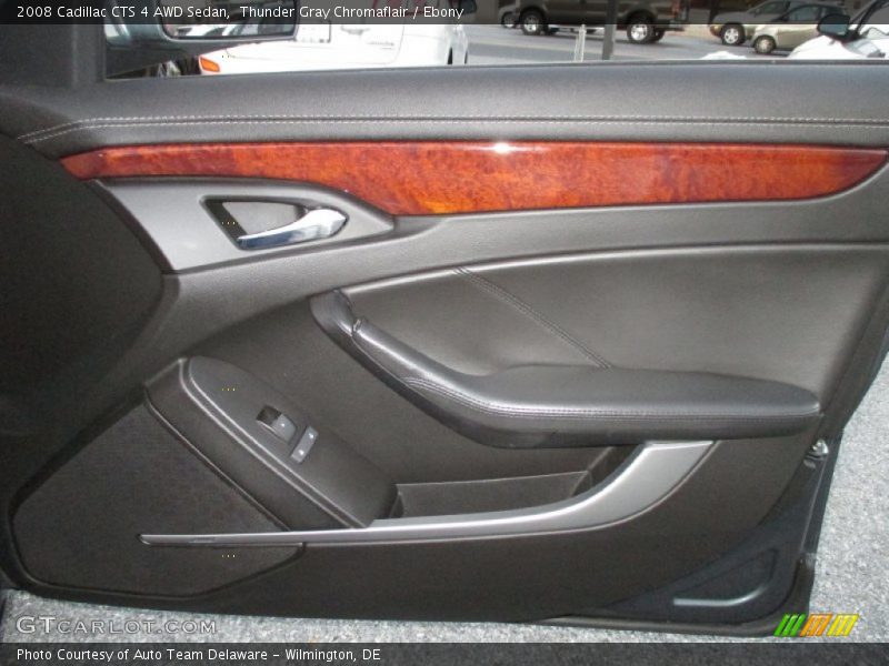 Thunder Gray Chromaflair / Ebony 2008 Cadillac CTS 4 AWD Sedan