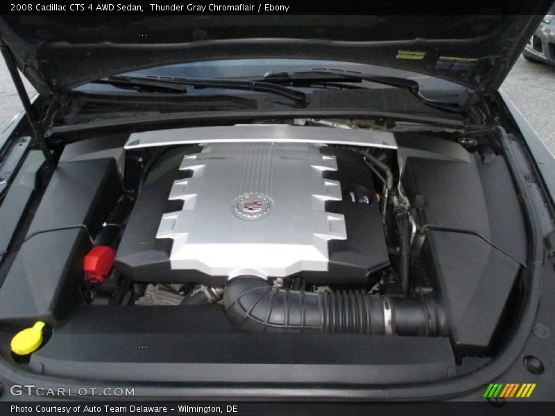 Thunder Gray Chromaflair / Ebony 2008 Cadillac CTS 4 AWD Sedan