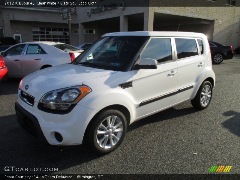Clear White / Black Soul Logo Cloth 2012 Kia Soul +